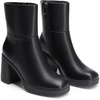 image:imageDREAM PAIRS Womens Platform Gogo Ankle Boots Chunky High Heels Square Toe Comfort Party Dress Side Zipper Booties Shoes for WomenBlack