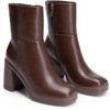 image:imageDREAM PAIRS Womens Platform Gogo Ankle Boots Chunky High Heels Square Toe Comfort Party Dress Side Zipper Booties Shoes for WomenBrown