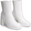 image:imageDREAM PAIRS Womens Platform Gogo Ankle Boots Chunky High Heels Square Toe Comfort Party Dress Side Zipper Booties Shoes for WomenWhite