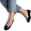 image:imageDREAM PAIRS Womens SoleSimple Wide Width Flats Ballerina Walking Flats Comfortable Slip on ShoesBlack