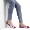 image:imageDREAM PAIRS Womens SoleSimple Wide Width Flats Ballerina Walking Flats Comfortable Slip on ShoesFloral