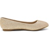 image:imageDREAM PAIRS Womens SoleSimple Wide Width Flats Ballerina Walking Flats Comfortable Slip on ShoesGoldGlitter