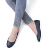 image:imageDREAM PAIRS Womens SoleSimple Wide Width Flats Ballerina Walking Flats Comfortable Slip on ShoesNavyPu