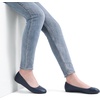 image:imageDREAM PAIRS Womens SoleSimple Wide Width Flats Ballerina Walking Flats Comfortable Slip on ShoesNavyPu