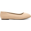 image:imageDREAM PAIRS Womens SoleSimple Wide Width Flats Ballerina Walking Flats Comfortable Slip on ShoesNudeNubuck