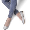 image:imageDREAM PAIRS Womens SoleSimple Wide Width Flats Ballerina Walking Flats Comfortable Slip on ShoesSilverGlitter