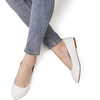 image:imageDREAM PAIRS Womens SoleSimple Wide Width Flats Ballerina Walking Flats Comfortable Slip on ShoesWhitePu
