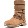 image:imageDREAM PAIRS Womens Mid Calf Fashion Winter Snow BootsCamel