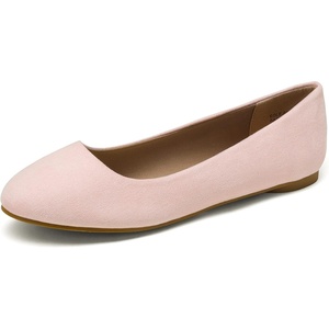 image:imageDREAM PAIRS Womens SoleSimple Wide Width Flats Ballerina Walking Flats Comfortable Slip on ShoesPink