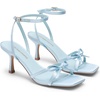 image:imageDREAM PAIRS 2026 Womens Bow Heels Kitten Heels for Women Square Toe Strappy Heeled Sandals Elegant Wedding amp Bridal Bownots Sandals for Formal amp Special OccasionsBlue