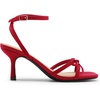 image:imageDREAM PAIRS 2026 Womens Bow Heels Kitten Heels for Women Square Toe Strappy Heeled Sandals Elegant Wedding amp Bridal Bownots Sandals for Formal amp Special OccasionsRed