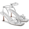 image:imageDREAM PAIRS 2026 Womens Bow Heels Kitten Heels for Women Square Toe Strappy Heeled Sandals Elegant Wedding amp Bridal Bownots Sandals for Formal amp Special OccasionsSilver