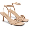 image:imageDREAM PAIRS 2026 Womens Bow Heels Kitten Heels for Women Square Toe Strappy Heeled Sandals Elegant Wedding amp Bridal Bownots Sandals for Formal amp Special OccasionsNude