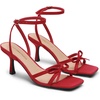 image:imageDREAM PAIRS 2026 Womens Bow Heels Kitten Heels for Women Square Toe Strappy Heeled Sandals Elegant Wedding amp Bridal Bownots Sandals for Formal amp Special OccasionsRed
