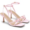 image:imageDREAM PAIRS 2026 Womens Bow Heels Kitten Heels for Women Square Toe Strappy Heeled Sandals Elegant Wedding amp Bridal Bownots Sandals for Formal amp Special OccasionsPink