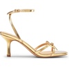 image:imageDREAM PAIRS 2026 Womens Bow Heels Kitten Heels for Women Square Toe Strappy Heeled Sandals Elegant Wedding amp Bridal Bownots Sandals for Formal amp Special OccasionsGold
