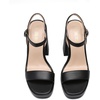 image:imageDREAM PAIRS Heels for Women Block Chunky Platform High Heels Open Toe Fashion Wedding Party Evening Prom Dance Ankle Strap Dress Pump Sandals ShoesBlack