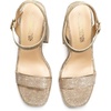image:imageDREAM PAIRS Heels for Women Block Chunky Platform High Heels Open Toe Fashion Wedding Party Evening Prom Dance Ankle Strap Dress Pump Sandals ShoesGoldglitter