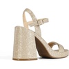 image:imageDREAM PAIRS Heels for Women Block Chunky Platform High Heels Open Toe Fashion Wedding Party Evening Prom Dance Ankle Strap Dress Pump Sandals ShoesGoldglitter