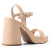 image:imageDREAM PAIRS Heels for Women Block Chunky Platform High Heels Open Toe Fashion Wedding Party Evening Prom Dance Ankle Strap Dress Pump Sandals ShoesNudenubuck
