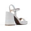 image:imageDREAM PAIRS Heels for Women Block Chunky Platform High Heels Open Toe Fashion Wedding Party Evening Prom Dance Ankle Strap Dress Pump Sandals ShoesSilverglitter