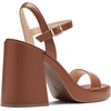 image:imageDREAM PAIRS Heels for Women Block Chunky Platform High Heels Open Toe Fashion Wedding Party Evening Prom Dance Ankle Strap Dress Pump Sandals ShoesTan