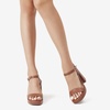 image:imageDREAM PAIRS Heels for Women Block Chunky Platform High Heels Open Toe Fashion Wedding Party Evening Prom Dance Ankle Strap Dress Pump Sandals ShoesTan