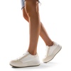 image:imageDREAM PAIRS Women Platform Chunky Lightweight Comfortable Casual Faux Leather Lace Up Dee Walking Fashion SneakersWhiteApricot