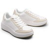 image:imageDREAM PAIRS Women Platform Chunky Lightweight Comfortable Casual Faux Leather Lace Up Dee Walking Fashion SneakersWhiteApricot