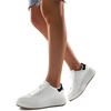 image:imageDREAM PAIRS Women Platform Chunky Lightweight Comfortable Casual Faux Leather Lace Up Dee Walking Fashion SneakersWhiteBlack