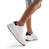 image:imageDREAM PAIRS Women Platform Chunky Lightweight Comfortable Casual Faux Leather Lace Up Dee Walking Fashion SneakersWhiteBlack