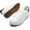 image:imageDREAM PAIRS Women Platform Chunky Lightweight Comfortable Casual Faux Leather Lace Up Dee Walking Fashion SneakersWhiteBlack