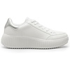 image:imageDREAM PAIRS Women Platform Chunky Lightweight Comfortable Casual Faux Leather Lace Up Dee Walking Fashion SneakersWhiteSilver