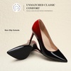 image:imageDREAM PAIRS Womens High Heels Pump Closed Pointed Toe Slip On Stiletto Dress Shoes Fashion Wedding Bridal Work Office Comfortable Pumps ShoesBlackRed