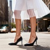 image:imageDREAM PAIRS Womens High Heels Pump Closed Pointed Toe Slip On Stiletto Dress Shoes Fashion Wedding Bridal Work Office Comfortable Pumps ShoesBlackpu