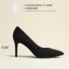 image:imageDREAM PAIRS Womens High Heels Pump Closed Pointed Toe Slip On Stiletto Dress Shoes Fashion Wedding Bridal Work Office Comfortable Pumps ShoesBlacksuede