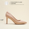 image:imageDREAM PAIRS Womens High Heels Pump Closed Pointed Toe Slip On Stiletto Dress Shoes Fashion Wedding Bridal Work Office Comfortable Pumps ShoesNude