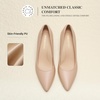 image:imageDREAM PAIRS Womens High Heels Pump Closed Pointed Toe Slip On Stiletto Dress Shoes Fashion Wedding Bridal Work Office Comfortable Pumps ShoesNude