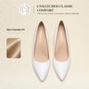 image:imageDREAM PAIRS Womens High Heels Pump Closed Pointed Toe Slip On Stiletto Dress Shoes Fashion Wedding Bridal Work Office Comfortable Pumps ShoesWhite
