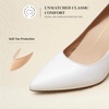 image:imageDREAM PAIRS Womens High Heels Pump Closed Pointed Toe Slip On Stiletto Dress Shoes Fashion Wedding Bridal Work Office Comfortable Pumps ShoesWhite