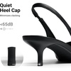 image:imageDREAM PAIRS Womens Kitten Heels Slingback Low Closed Toe Comfortable Pumps Pointed Toe Wedding Party Elegant Dress ShoesBlackpu