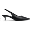 image:imageDREAM PAIRS Womens Kitten Heels Slingback Low Closed Toe Comfortable Pumps Pointed Toe Wedding Party Elegant Dress ShoesBlackpu