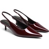 image:imageDREAM PAIRS Womens Kitten Heels Slingback Low Closed Toe Comfortable Pumps Pointed Toe Wedding Party Elegant Dress ShoesBurgundy
