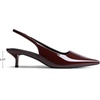 image:imageDREAM PAIRS Womens Kitten Heels Slingback Low Closed Toe Comfortable Pumps Pointed Toe Wedding Party Elegant Dress ShoesBurgundy