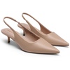 image:imageDREAM PAIRS Womens Kitten Heels Slingback Low Closed Toe Comfortable Pumps Pointed Toe Wedding Party Elegant Dress ShoesNude