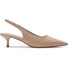 image:imageDREAM PAIRS Womens Kitten Heels Slingback Low Closed Toe Comfortable Pumps Pointed Toe Wedding Party Elegant Dress ShoesNude