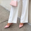 image:imageDREAM PAIRS Womens Kitten Heels Slingback Low Closed Toe Comfortable Pumps Pointed Toe Wedding Party Elegant Dress ShoesPink