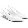 image:imageDREAM PAIRS Womens Kitten Heels Slingback Low Closed Toe Comfortable Pumps Pointed Toe Wedding Party Elegant Dress ShoesWhite