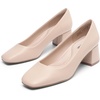 image:imageDREAM PAIRS Womens Low Chunky Heels Square Toe Pumps Comfortable Slip On Dress Shoes Wedding Party Office Shoes
