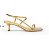 image:imageDREAM PAIRS Womens Low Kitten Heels Square Open Toe Ankle Strap Party Wedding Dressy 216 Inch 2026 Sandals Shoes With Quiet Heel CapGold